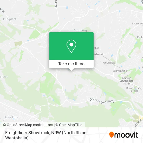 Freightliner Showtruck map