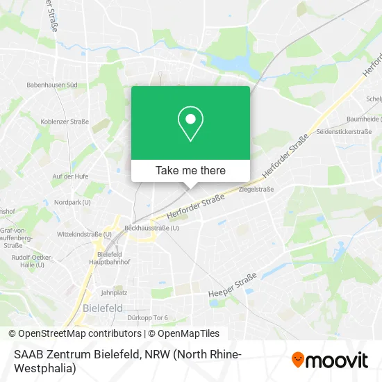 Карта SAAB Zentrum Bielefeld