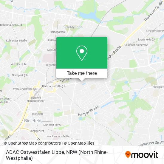 Карта ADAC Ostwestfalen Lippe