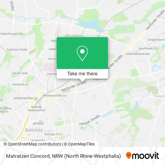 Карта Matratzen Concord