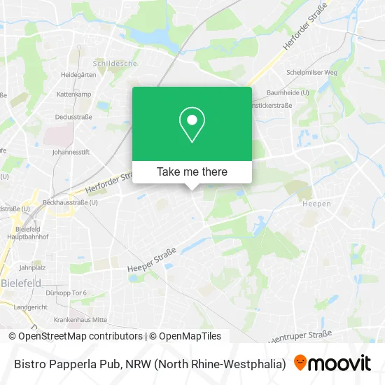 Карта Bistro Papperla Pub