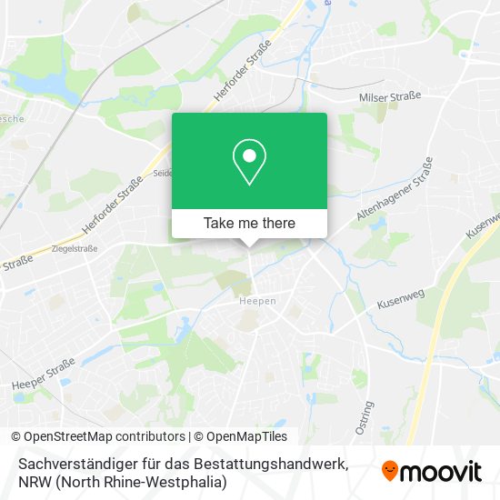 Sachverständiger für das Bestattungshandwerk map