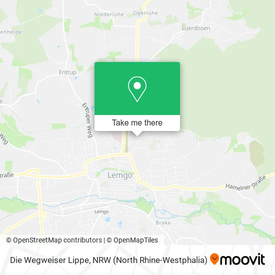 Карта Die Wegweiser Lippe