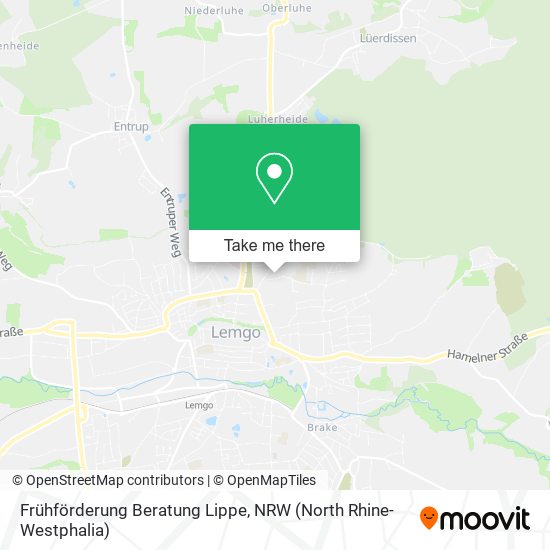 Frühförderung Beratung Lippe map