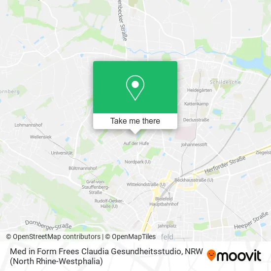Карта Med in Form Frees Claudia Gesundheitsstudio