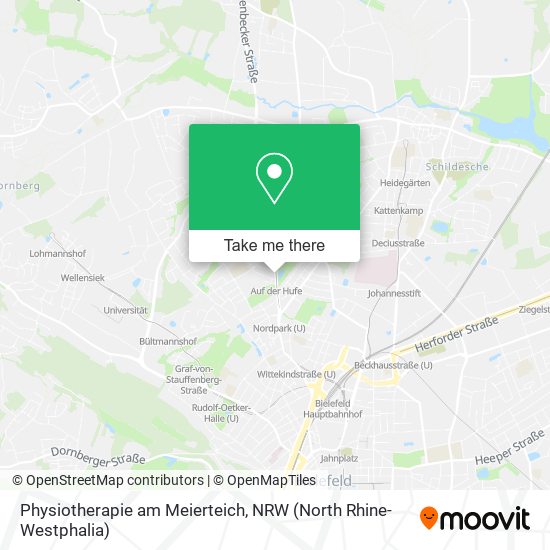Physiotherapie am Meierteich map