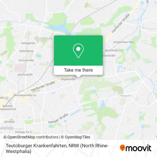 Teutoburger Krankenfahrten map