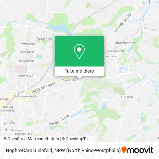 NephroCare Bielefeld map