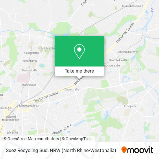 Suez Recycling Süd map