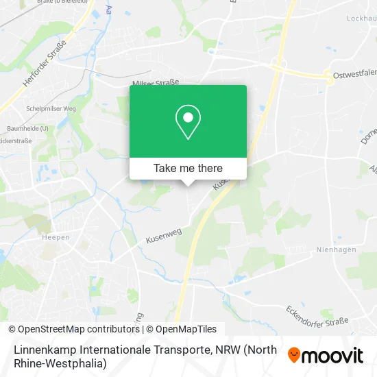 Linnenkamp Internationale Transporte map