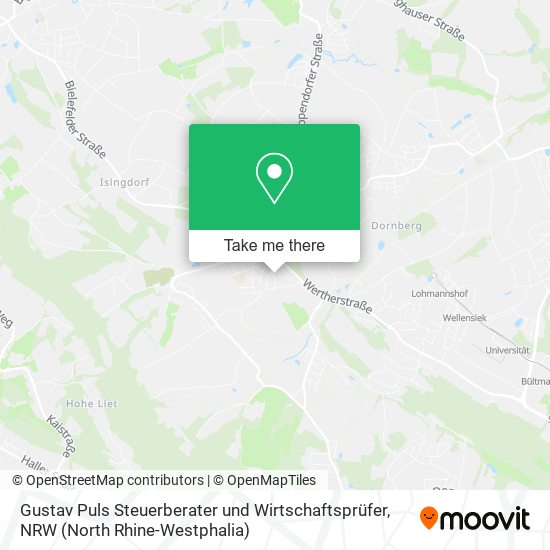 Gustav Puls Steuerberater und Wirtschaftsprüfer map