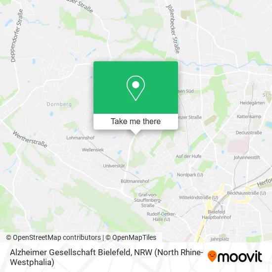 Карта Alzheimer Gesellschaft Bielefeld