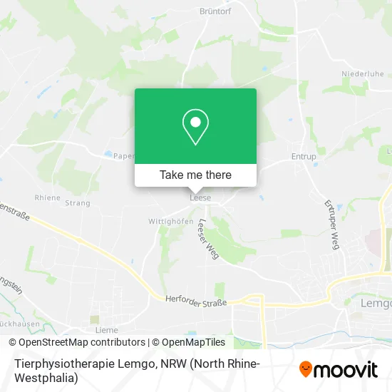 Карта Tierphysiotherapie Lemgo
