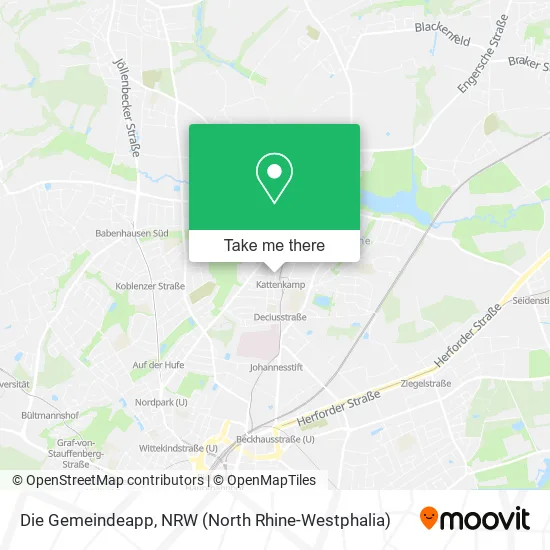 Карта Die Gemeindeapp