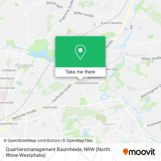 Quartiersmanagement Baumheide map
