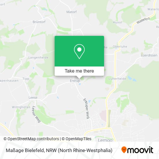 Maßage Bielefeld map