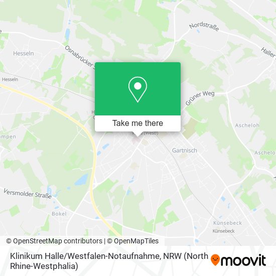 Klinikum Halle / Westfalen-Notaufnahme map