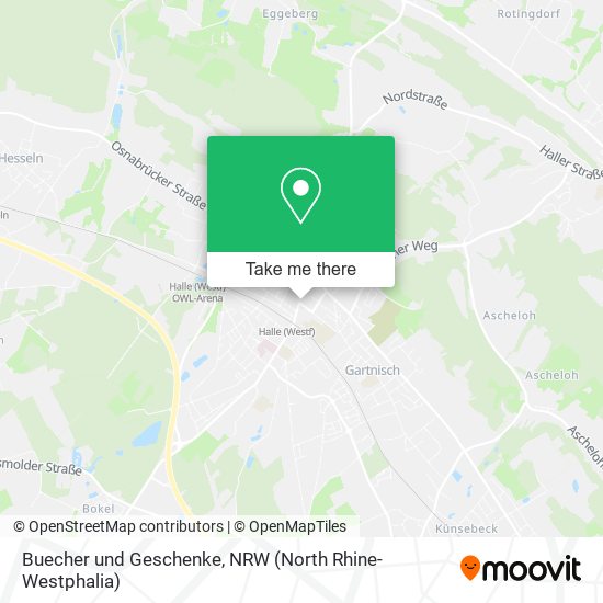 Buecher und Geschenke map