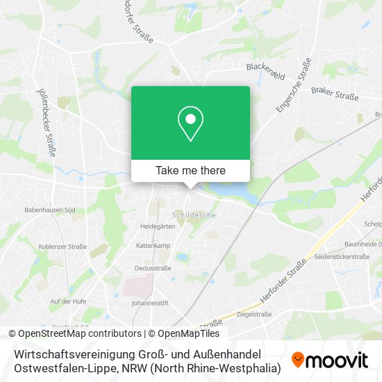 Wirtschaftsvereinigung Groß- und Außenhandel Ostwestfalen-Lippe map