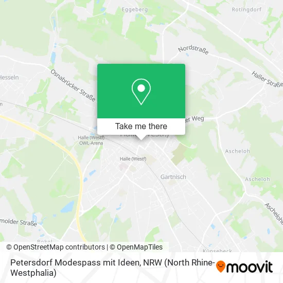 Карта Petersdorf Modespass mit Ideen