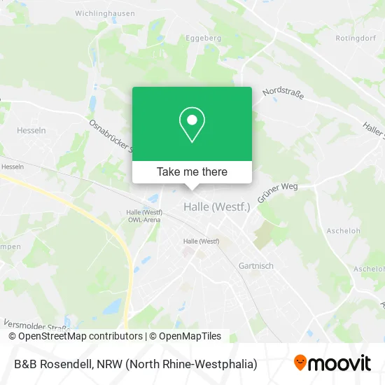 Карта B&B Rosendell