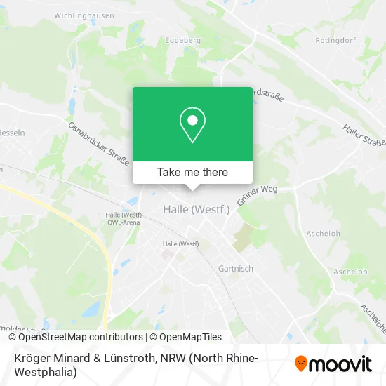 Карта Kröger Minard & Lünstroth