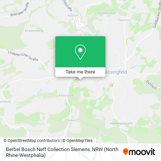 Berbel Bosch Neff Collection Siemens map