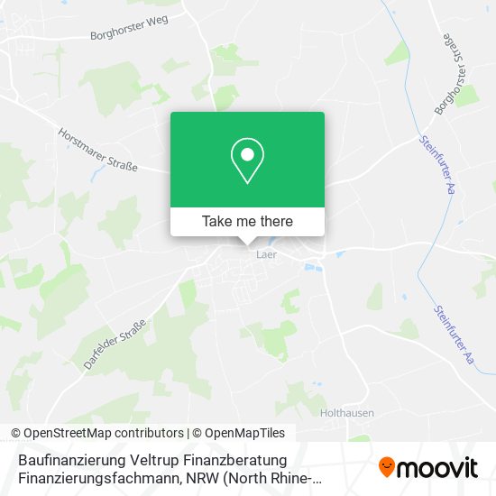 Baufinanzierung Veltrup Finanzberatung Finanzierungsfachmann map