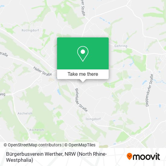 Bürgerbusverein Werther map
