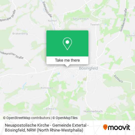 Neuapostolische Kirche - Gemeinde Extertal - Bösingfeld map