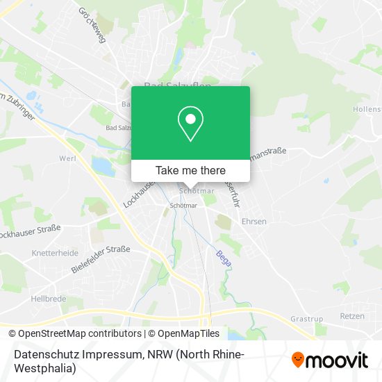 Datenschutz Impressum map