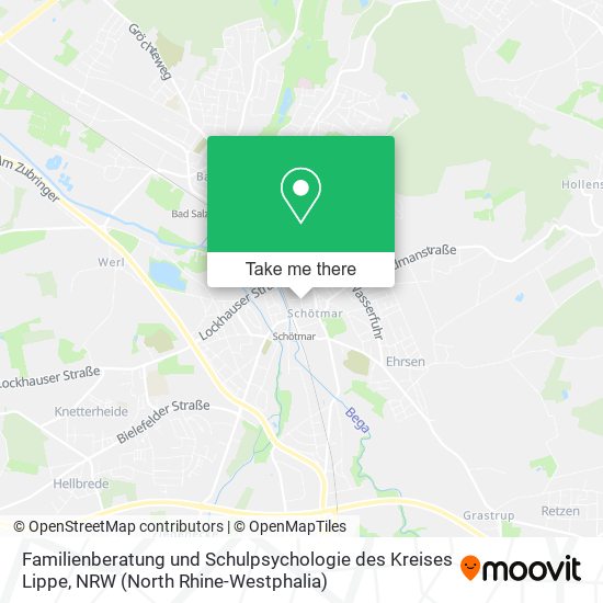 Familienberatung und Schulpsychologie des Kreises Lippe map