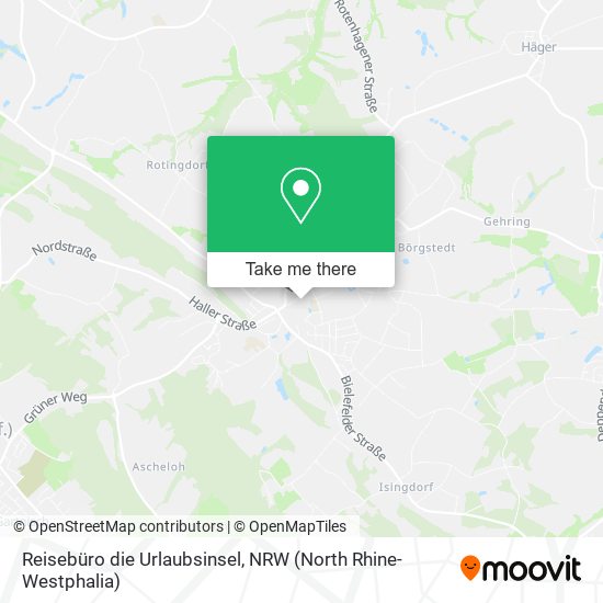 Reisebüro die Urlaubsinsel map