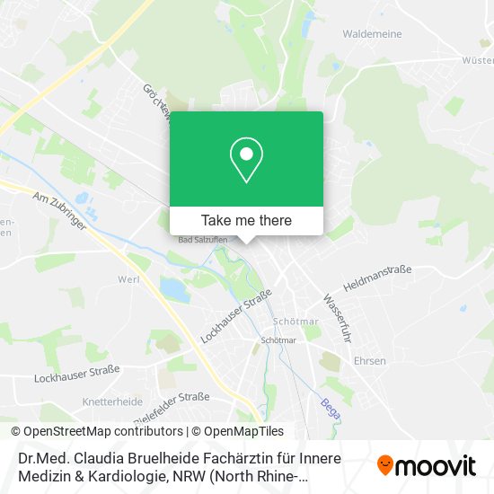 Dr.Med. Claudia Bruelheide Fachärztin für Innere Medizin & Kardiologie map