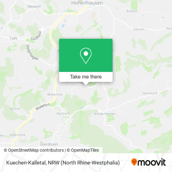 Карта Kuechen-Kalletal