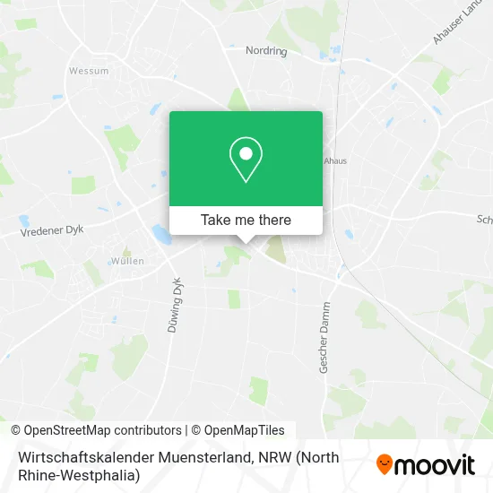 Wirtschaftskalender Muensterland map