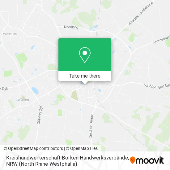 Карта Kreishandwerkerschaft Borken Handwerksverbände