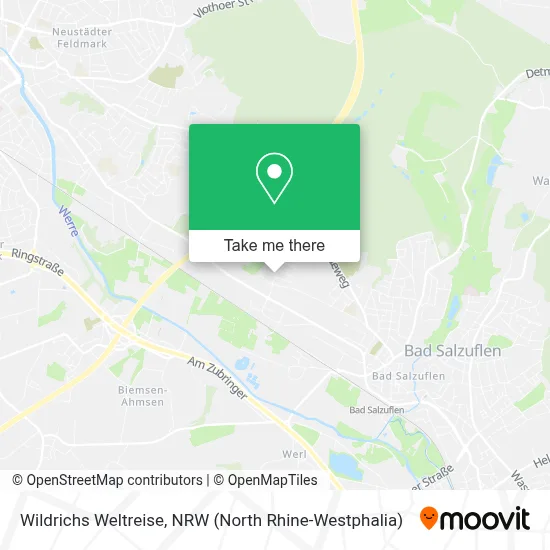 Wildrichs Weltreise map