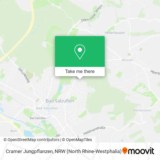 Cramer Jungpflanzen map