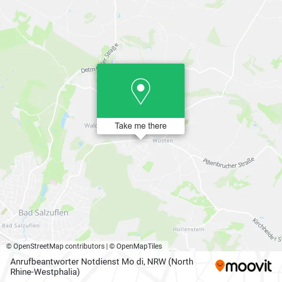 Карта Anrufbeantworter Notdienst Mo di