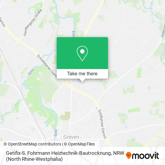 Карта Getifix-S. Fohrmann Heiztechnik-Bautrocknung