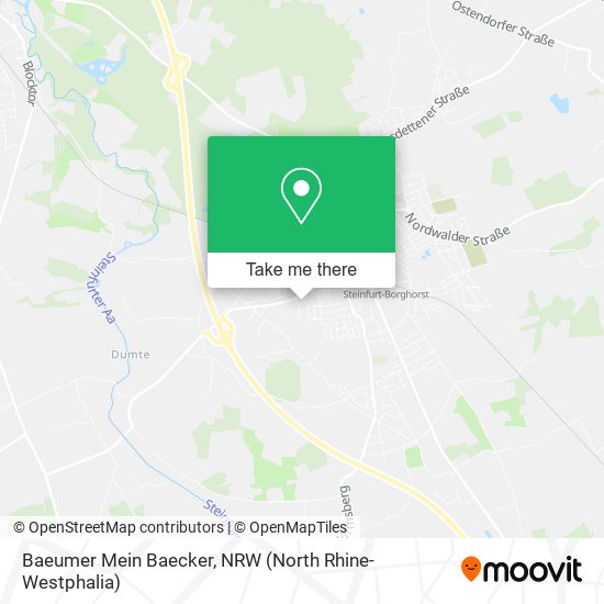 Карта Baeumer Mein Baecker