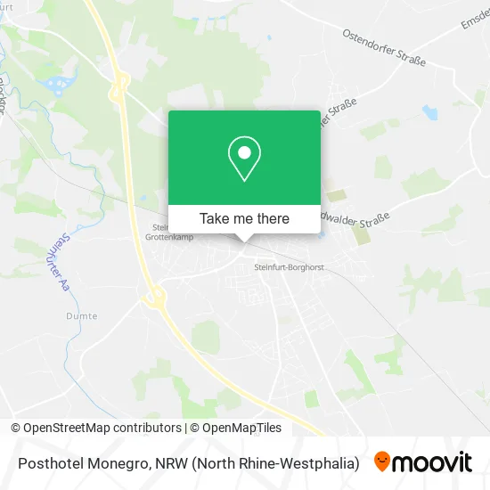 Posthotel Monegro map