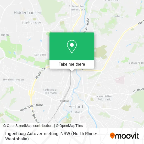 Карта Ingenhaag Autovermietung