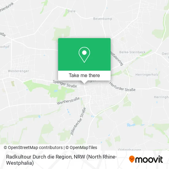 Radkultour Durch die Region map