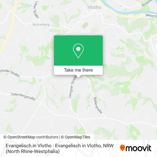 Карта Evangelisch in Vlotho : Evangelisch in Vlotho