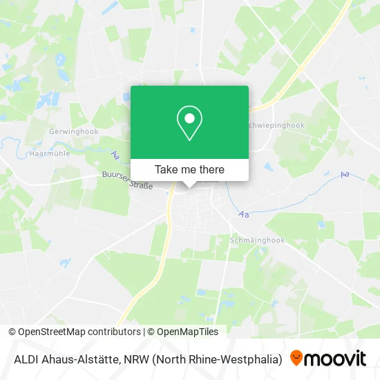 Карта ALDI Ahaus-Alstätte