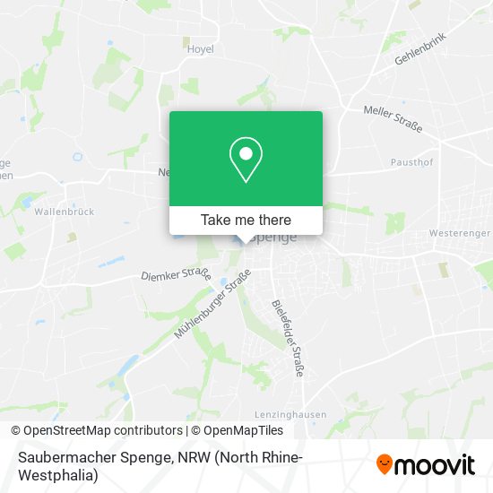 Saubermacher Spenge map