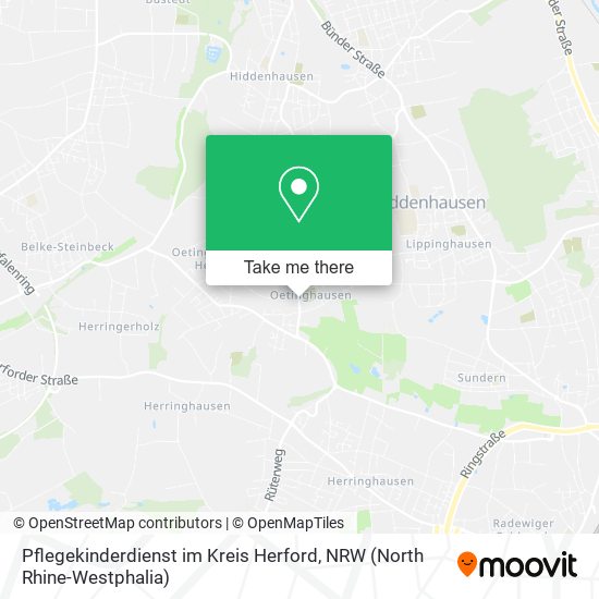 Pflegekinderdienst im Kreis Herford map