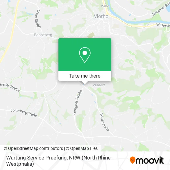 Карта Wartung Service Pruefung